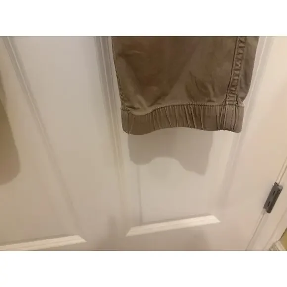 Gap Jogger Pants Mens XL Tan Khaki Skinny Leg Chino Drawstring - Picture 4 of 6